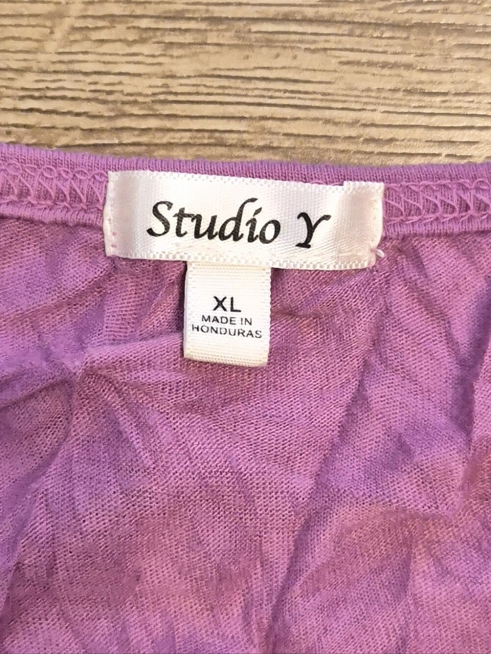 [LIKE NEW] Studio Y Purple Lace Trim Camisole Adjustable Strap Tank Top Size XL - Picture 4 of 6